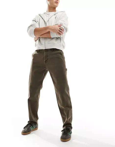 Коричневые прямые джинсы Hollister Carpenter
