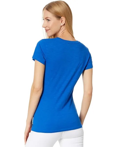 Футболка U.S. POLO ASSN. Scoop Neck Solid T-Shirt, цвет Nautical Blue