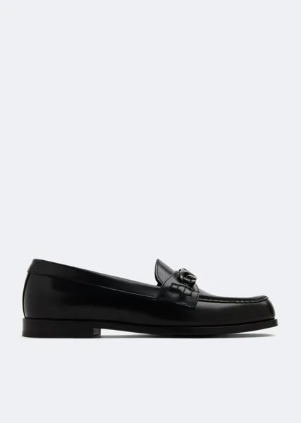 Лоферы VALENTINO GARAVANI VLogo Chain loafers, черный