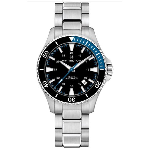 Наручные часы Hamilton Khaki Navy, серебряный, черный