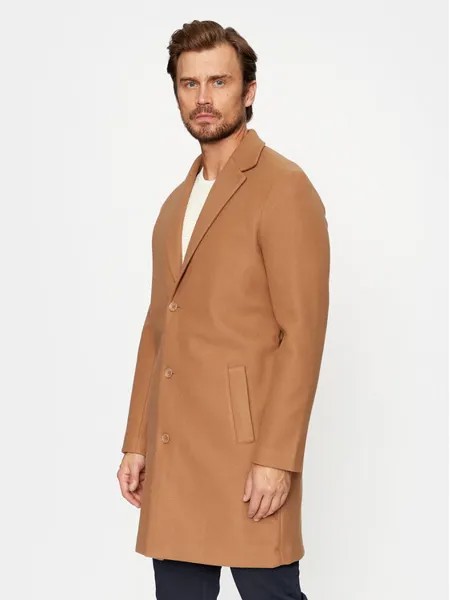 Переходное пальто стандартного кроя Only & Sons, коричневый