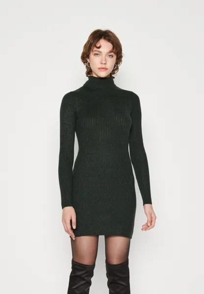 Платье JDY JDYNOVALEE ROLL NECK DRESS, цвет scarab melange