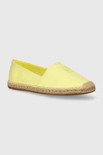 Эспадрильи Embroidered Flat Espadrille Tommy Hilfiger, желтый