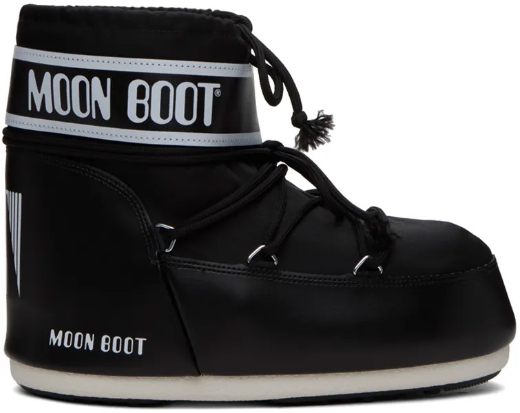 Черные полусапоги Icon Moon Boot, цвет Black