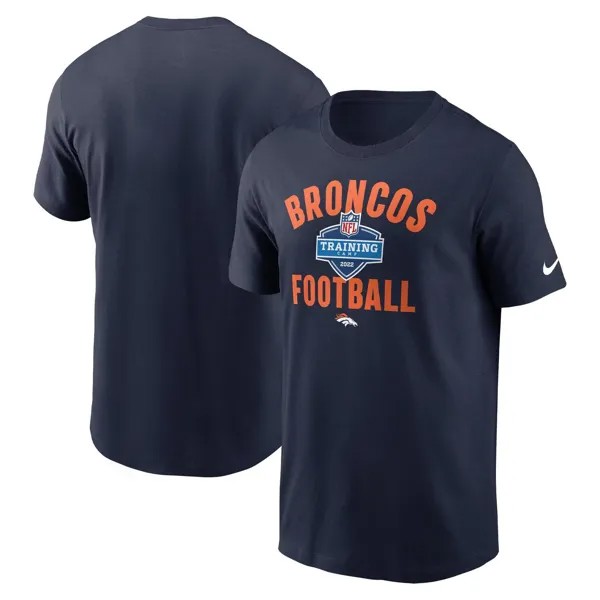Мужская темно-синяя спортивная футболка Denver Broncos Training Camp 2022 Nike