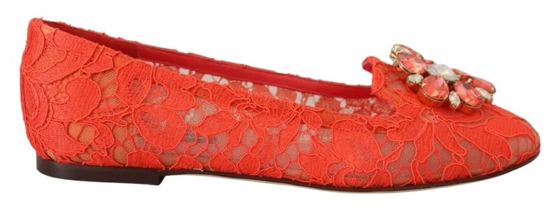 DOLCE - GABBANA Shoes Балетки Taormina с кружевом и кристаллами EU35 / US4,5 1200usd