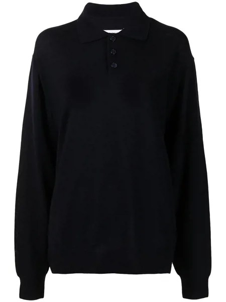 Maison Margiela long-sleeve knit polo top