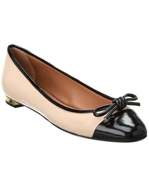 Кожаные балетки Aquazzura Parisina, коричневый