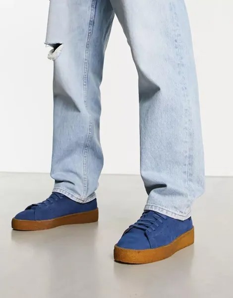 Синие кроссовки из крепа adidas Originals с резиновой подошвой Stan Smith