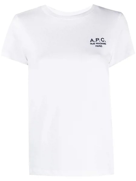 A.P.C. футболка с логотипом