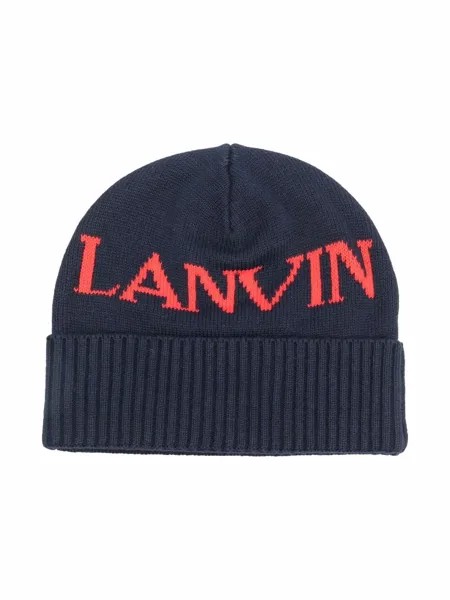 LANVIN Enfant шапка бини с логотипом