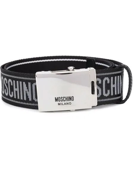 Moschino жаккардовый ремень с логотипом