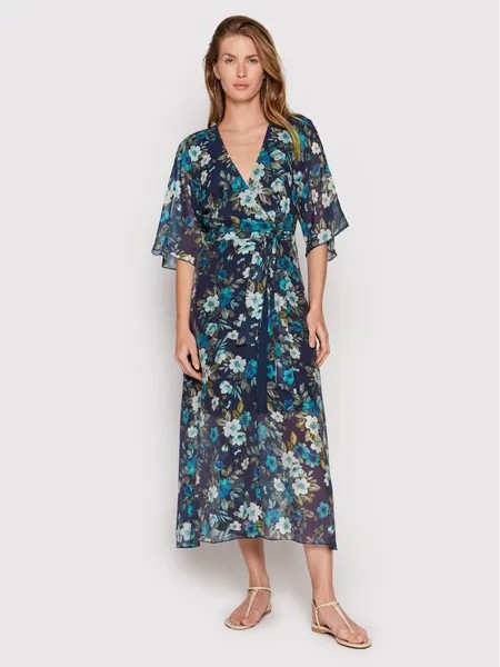 Летнее платье w2yk38 стандартного кроя Guess, синий