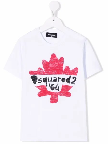Dsquared2 Kids футболка с логотипом Maple Leaf