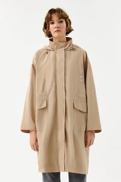 Плащ oversize с капюшоном