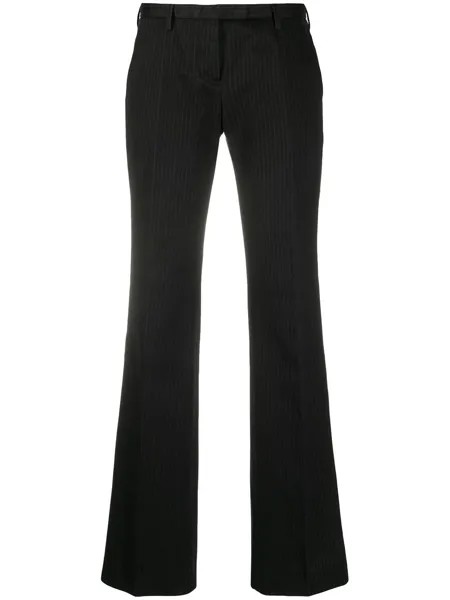 Helmut Lang Pre-Owned брюки bootcut 2000-х годов в тонкую полоску