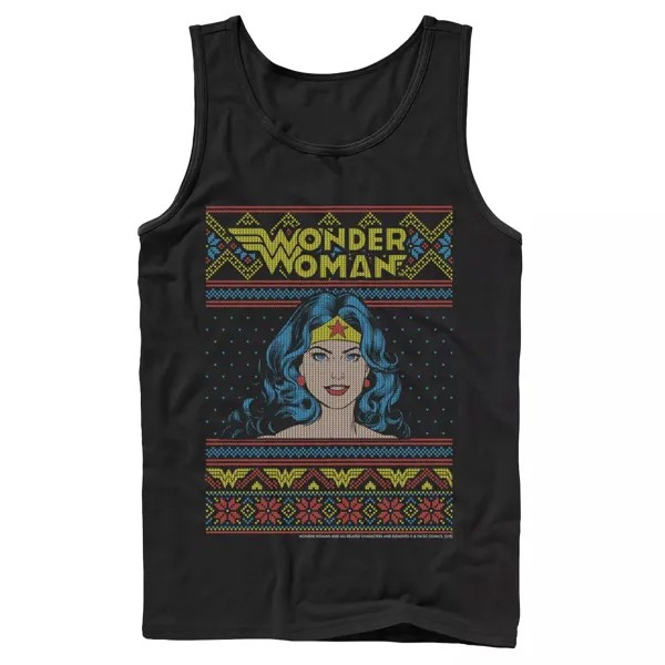 Мужской рождественский свитер DC Comics Wonder Woman в стиле майки