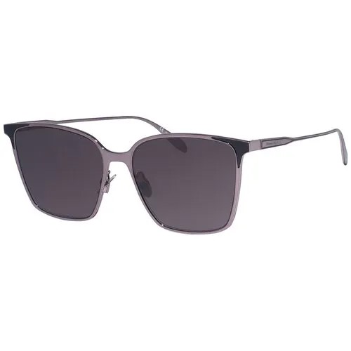 Солнцезащитные очки Alexander McQueen, серый, коричневый