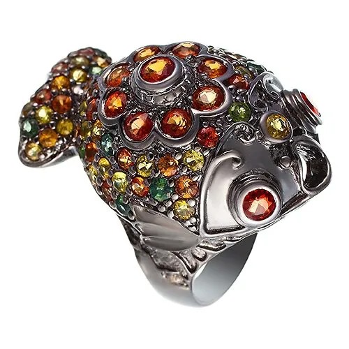 Кольцо ELEMENT47 серебро, 925 проба, сапфир, размер 16.5