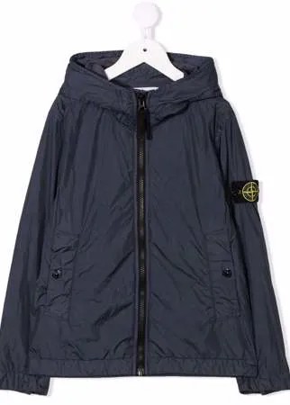 Stone Island Junior куртка с нашивкой-логотипом
