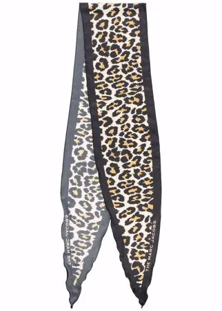Marc Jacobs атласный платок с леопардовым принтом