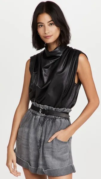 Топ Amanda Uprichard Sleeveless Fabienne, черный