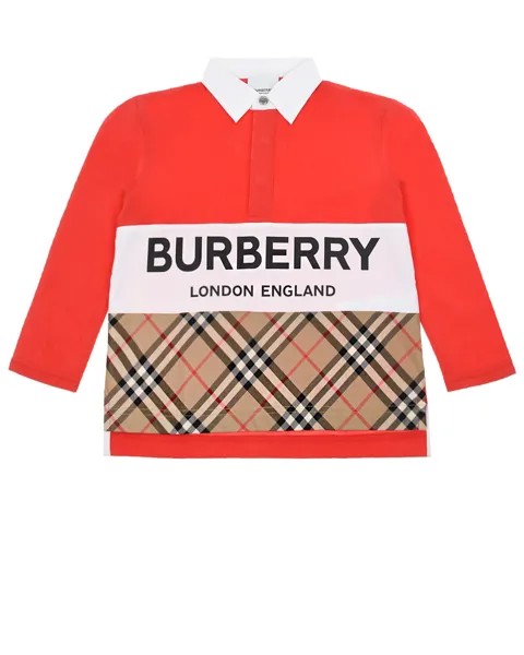 Толстовка-поло color block Burberry детская