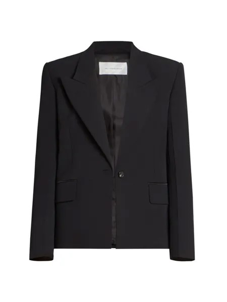Куртка с квадратными плечами Victoria Beckham, черный