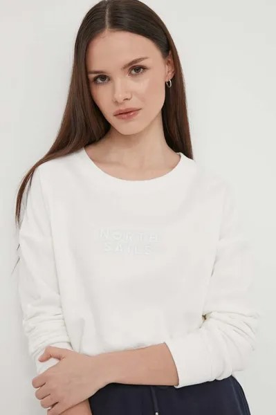 Хлопковая толстовка North Sails, бежевый