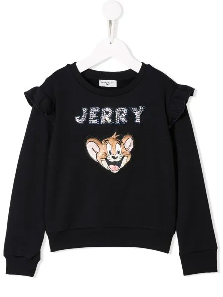 Monnalisa футболка Jerry со стразами