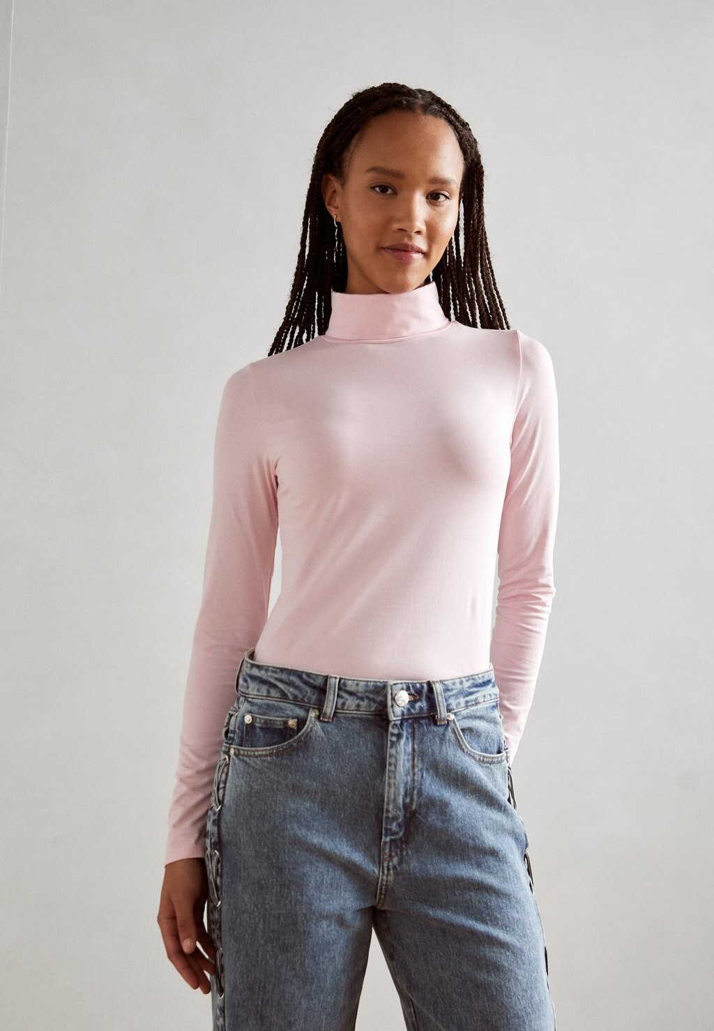 Рубашка с длинным рукавом ROLL NECK Esprit, цвет pastel pink