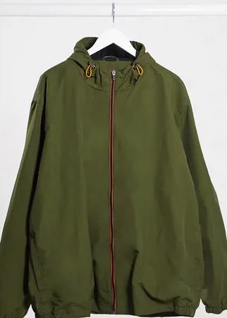 Зеленая легкая куртка с капюшоном Jacamo-Зеленый