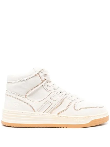 Кеды Hogan Contrast Stitching, белый/бежевый