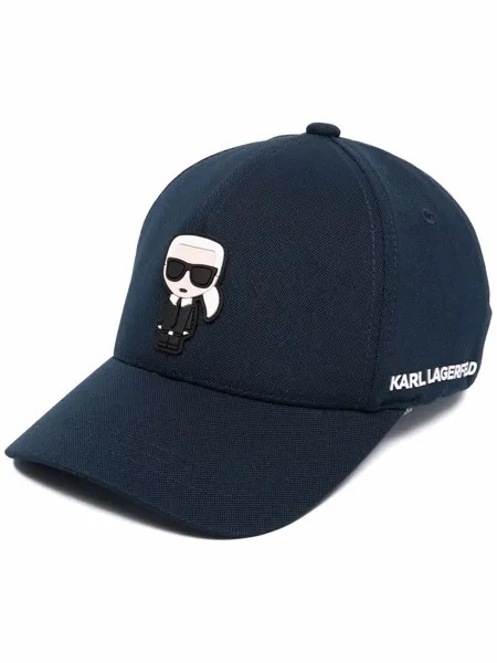 Karl Lagerfeld кепка с аппликацией-логотипом