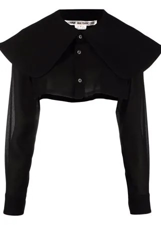 Comme Des Garçons укороченная блузка с широким воротником