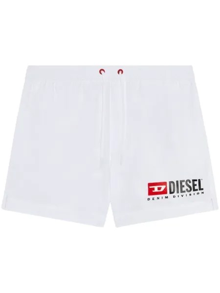 Diesel плавки-шорты с логотипом, белый