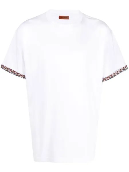 Missoni футболка с контрастной отделкой, белый
