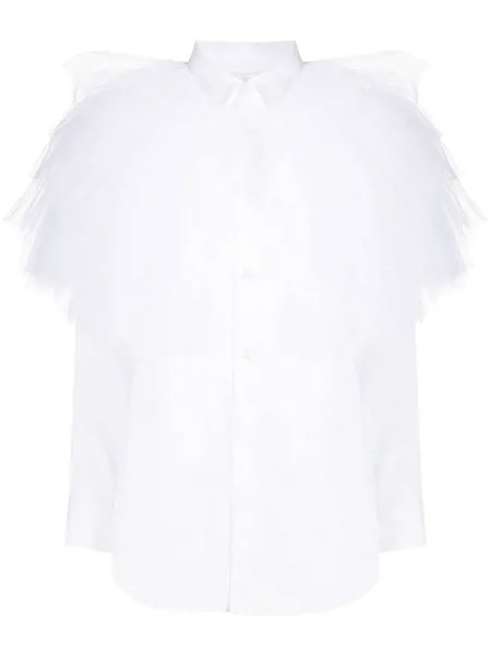 Comme Des Garçons ruffle button-down shirt