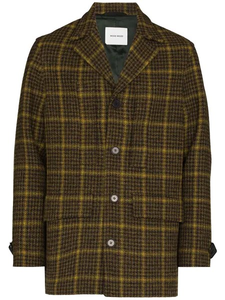 Wood Wood reno harris tweed shirt jacket