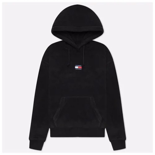Женская толстовка Tommy Jeans Tommy Center Badge Hoodie чёрный , Размер S