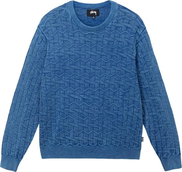 Свитер Stussy Strand Sweater 'Blue', синий
