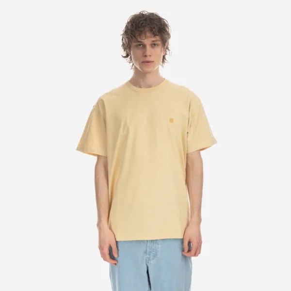 Футболка CARHARTT WIP S/S Chase T-Shirt Citron / Gold 2023