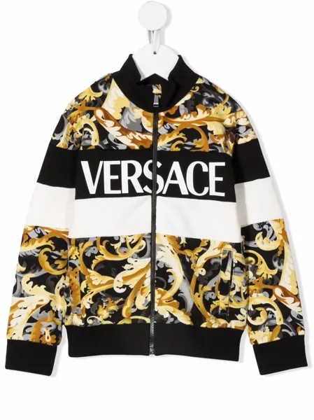 Versace Kids куртка с принтом Baroque