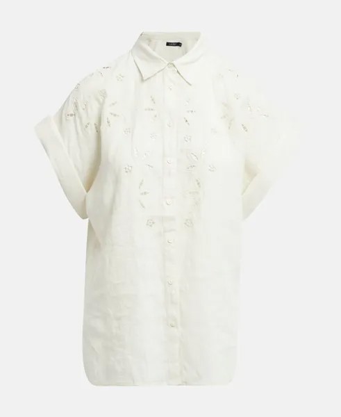 Льняная блузка Lauren Ralph Lauren, бежевый