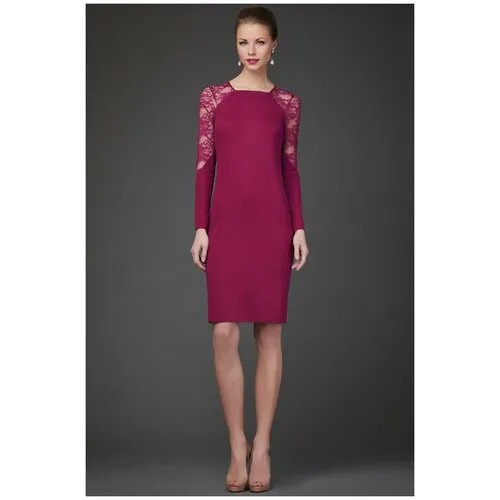 Платье Арт-Деко, размер 54, розовый