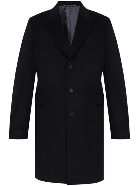 Paul Smith однобортное пальто, черный