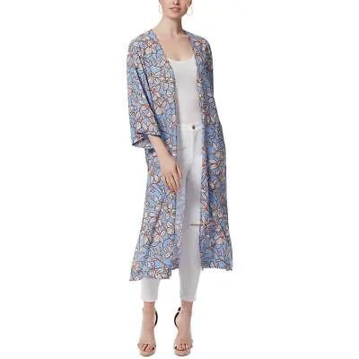 Jessica Simpson Womens Printed Open-Front Duster Sweater Jacket BHFO 9956