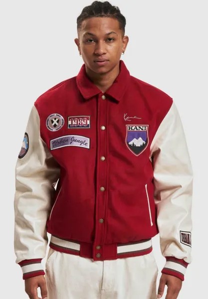 Куртка Karl Kani CHEST SIGNATURE BLOCK COLLEGE, темно-красный с белым