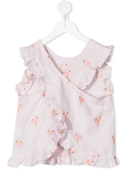 Stella McCartney Kids топ с принтом