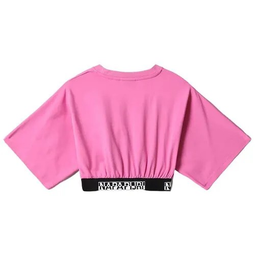 Футболка Napapijri S-BOX CROPPED WIDE 1 PINK SUPER Женщины NA4FHHPR1 XXS